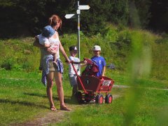 Bollerwagen-Verleih am Schlegelkopf in Lech am Arlberg